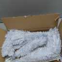 Kadunmina 4FT White Christmas Tree with Standalone String Lights  Small Artificial Lighted Xmas Tree with 122 Branch Tips, Non-Pre-Lit Slim White Mini Tree for Indoor & Party Dcor