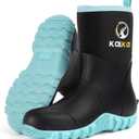 Kalkal Rubber Boots for Women, 6mm Neoprene Rain Boots with Steel Shank, Waterproof Anti-Slip Mid Calf Hunting Boots, Durable Rubber Work Boots for Farming Gardening Fishing Mud Working (10, Green)