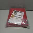 YoungsTex Red Linen Curtains 84 Inches Long for Living Room, Light Filtering Drapes with Grommet Semi Sheer Privacy for Bedroom Dining Room, 2 Panels, 52 X 84 Inch (Sliver-red Color)