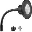 Ring Light Phone Holder Attachment, Strong Magnetic Phone Holder for Ring Light and Tripod Stand, Flexible Cell Phones Tripod Mount Adapter for MagSafe iPhone 16 15 14 13 12 Series and Android Phones