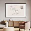 Cute Girly Wall Art Feels So Good To Be Home Vintage Sage Green Postcard Poster Canvas Print Trendy Apartment Aesthetic for Home College Dorm Cool Girl Wall Decor 8x12inch black framed (style-3)