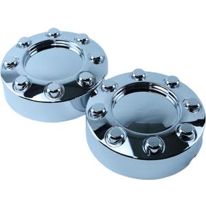 2PCS Chrome Wheel Center Cap for 2005-2018 F250 F350 SRW Pickup Truck, Single Rear Wheel, Front or Rear 2WD, 4x4, Replace 5C341A096KD, 7C341A096ZA, 5C341A096KE, 5C341A096ZE, 5C341A096ZD