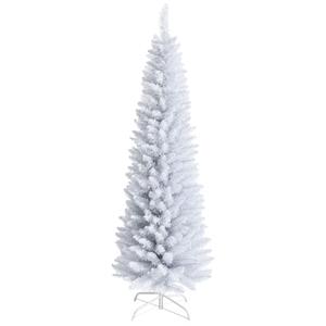 6-ft Pencil White Artificial Christmas Tree