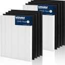 C545 True HEPA Replacement Filter S Compatible with Winix C545, B151, P150, 9300 Air Purifier, Winix S Filter 1712-0096-00 2522-0058-00, 2 Pack H13 True HEPA Filter and 8 Activated Carbon Filters