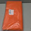 12 Pack Plastic Table Cloth Rectangle 54 x 108 inch Plastic Tablecloth Disposable Rectangle Leakproof for Parties, Picnic, Camping, Birthday, Weeding (Orange)