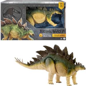 Mattel Jurassic World Hammond Collection Action Figure, Lost World Jurassic Park Stegosaurus, Carnivore Large Dinosaur Toy, Posable Wired Tail