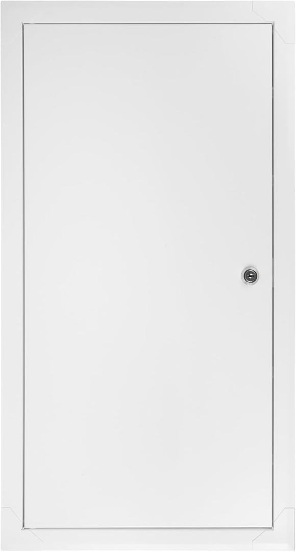 Vent Systems 12" x 24" Inch Lockable Metal Access Panel for Drywall with Key - Inspection, Plumbing, Electrical Utility Service Access Door - Drywall, Wall, Ceiling Mount Wall Plate - Crawl Space Door