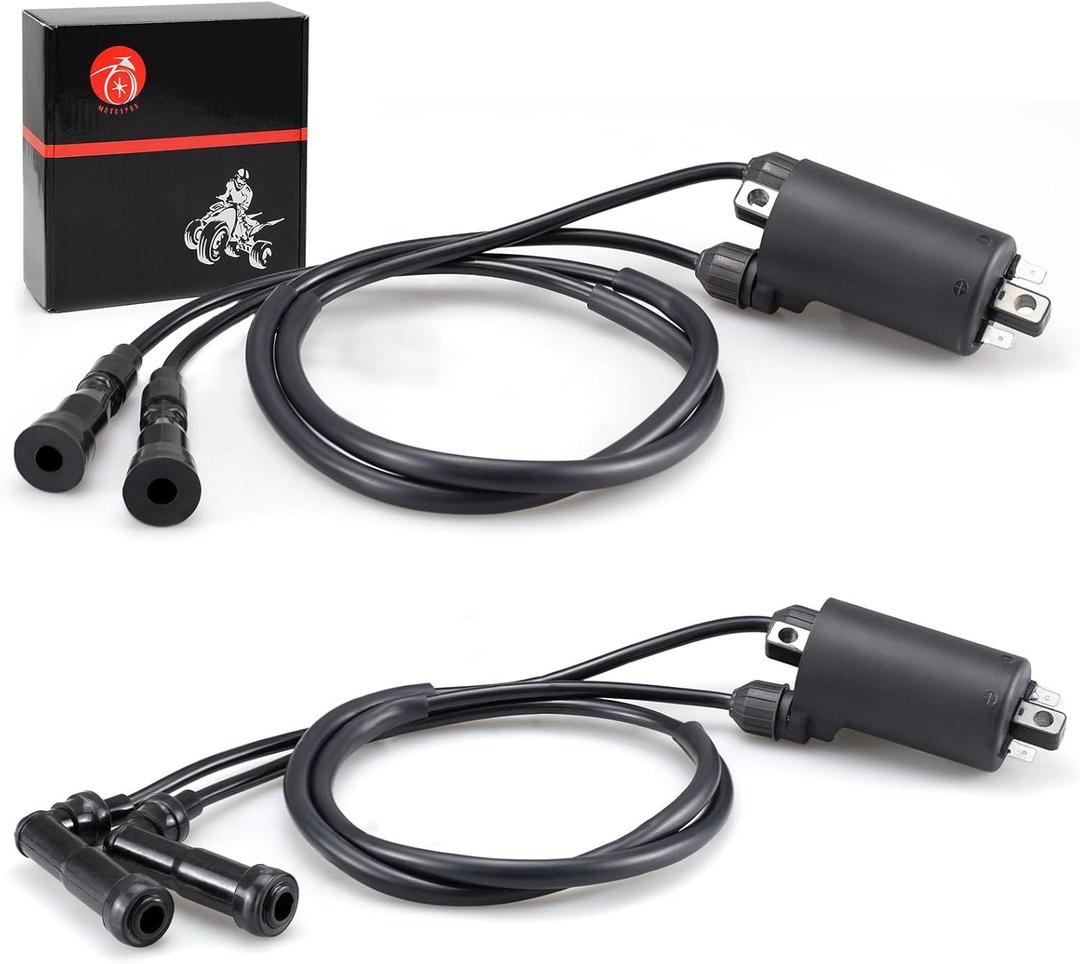 Set of 2 Ignition Coil & Caps For Honda CB1000 CB900 CB750 CB650 1979-1983 Goldwing 1100 1200 GL 1100 1200 Nighthawk 650 750