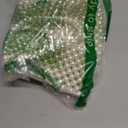 Jessie Women's White Pearl Tote and Clutch Handbag, 7.67 inches x 5.70 inches, Wedding Occasion, Elegant Style, Handmade Pearl Material