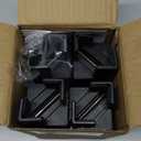 INFTYLE 4 Pack Adjustable Bed Risers 4 Inch, Chair Risers with Screw Clamp, Heavy Duty Sofa Tables Furniture Risers Fit for Square/Round Furniture Leg Diameters 0.8-1.6 inch, Support up to 400 lbs