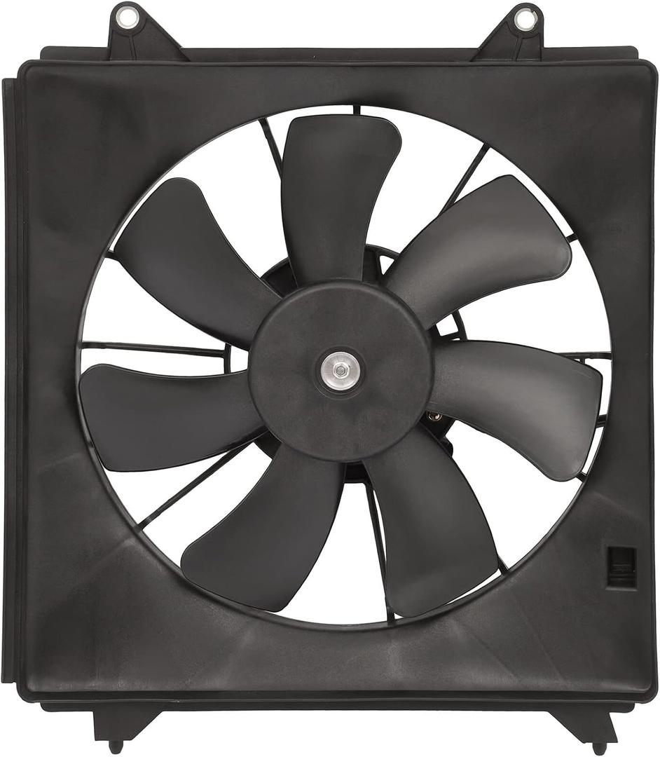 SCITOO 611460 A/C Condenser Engine Cooling Fan Assembly Replacement Fit for 2013-2017 for Honda for Accord