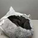 Bedsure Washable Dog Bed Medium Size Dog - Rectangle Fluffy Plush Big Pet Bed, Corduroy Fleece and Nonskid Bottom,30x24x8inches,Suitable for Pet Up to 35lbs,Grey