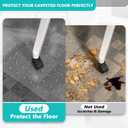 Office Chair Mat for Low Pile Carpet with Lip, 48" x 60" Clear Heavy Duty Plastic Floor Protector for Smooth Rolling Desk & Computer Chairs, Under Desk Chair Mat for Home Office