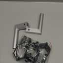 Otoolling 2 Pcs 90 Degree Small Feather Flag Holder for Canopy Tents Vertical Flagpole Holder Mounting Bracket for S, XS, XXS Feather Flags with Flagpole Diameter of Less Than 17 mm, Hexagonal, Black