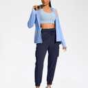 SANTINY Women's Cargo Pants with 6 Pockets Lightweight Quick Dry Travel Hiking Pants Casual Summer Joggers (S)