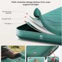 QPAU Twin Size Air Mattress Camping Pad  9 Thick R810 Insulated Inflatable Mattress with Foam Comfort & Foot Pump, Twin Air Mattress for Camping, Road Trips, and Home Guests (Single)