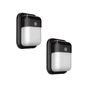 TIERONE Modern LED Wall Pack Light Security Light with Dusk to Dawn Photocell Outdoor Wall Lantern for Patio, Porch, Hallway 12W 1000LM 3000K Daylight Waterproof UL Listed 2 Pack