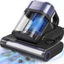 Trucozie Mattress Vacuum Cleaner with 275nm UV-C Light & 149℉ Heat, 16Kpa Powerful Suction Bed Vacuum for Pet Hair & Dander, Smart Dust Sensor, Anion & Aromatherapy, Corded for Bed, Sofa, Couch, Black