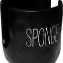 Mud Pie Kitchen Dish Bistro Sponge Holder Caddy, Black