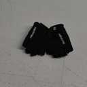 Power Gloves 3.0 - Durable Half Finger Weightlifting Gloves with Adjustable Wrist Closure, Breathable Leather Palm, Men's (Small, Black)