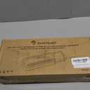 Bonsaii Paper Shredder for Home Use, 6 Sheet Strip Cut Small Paper Shredder Without Basket for Home Office, Portable Shredder Extendable Arm Design with Overheat Protection (S123-B)