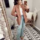 luvamia Blazer Jackets for Women Work Casual Office Long Sleeve Fashion Dressy Business Outfits (XL)