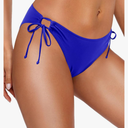 Zmart Women String Tie Side Bikini Bottoms Moderate Coverage Swimsuit Bottom Low Waist Low Rise Bathing Suit M