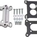 1 Set 1933 1" thick Universal Carburetor Adapter Kit 4-Barrel to 4-Bolt 2-Barrel Fits for Chevy SBC