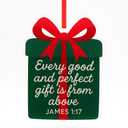 3 x Bible Verse Christmas Ornament, Scripture Stocking Stuffers, Inspirational Christian Decoration, Religious Gift Idea, Jesus Lover, for Mom, Friend, Women, Bible Study, Sunday School