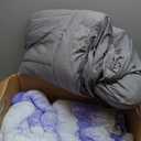 Dual Layer 4 Inch Memory Foam Mattress Topper Queen - 2 Inch Gel Memory Foam and 2 Inch Pillow Top Mattress Pad, 7-Zone Egg Crate Queen Size Mattress Topper (Grey) (Gray)