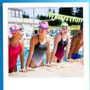 Sporti Bubble Swim Cap, Women Protection Bathing Cap, Anti-Slip Interior Grip, Made from Latex/Rubber & Keep Head Warm