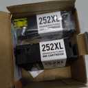 MYTONER Remanufactured Ink Cartridge Replacement for Epson 252XL Black 252 XL for Workforce WF-7610 WF-7620 WF-7710 WF-7720 WF-3640 WF-3630 WF-3620 Printer 252 Black Ink Cartridge 2 Pack