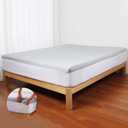 3 x Fitted Bed Sheet Straps Bedroom Bed Sheet Holder Sheet Fasteners Keep Sheets in Place Elastic Sheet Strap Mattress Sheet Holders for All Mattress Sizes (Twin)