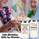 75th Birthday Gifts for Women - 1951 75th Birthday Decorations for Woman - Turning 75 Year Old Gifts for Women - 75 Fabulous Tumbler 20 oz