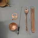 Moscow Mule Copper Mugs - Unique HANDCRAFTED Gift Set of 4, Hammered by Artisan, 100% Pure Solid Copper Cups 16oz for Drinking Water & Cocktails, Include 19 Pcs accessories & Special Opener