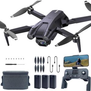 CHUBORY X10 PRO GPS Drone with Camera for Adults 4K UHD, 90 Min Long Flight Time,3280 FT Long Control Range, Auto Return, Follow Me, Brushless Motor, 5G FPV RC Quadcopter for Beginners(<0.55bl) (Softly Radiant Jade Tones Dancing Vivid Light Silver)