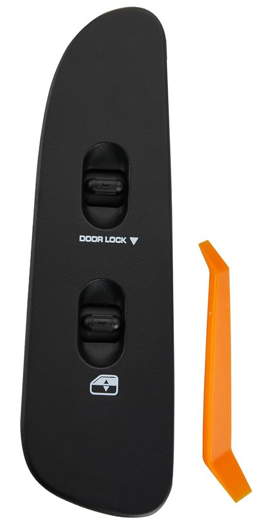 ZAPOSTS Passengers Side Power Window Switch Fits for 20022010 Dodge Ram 1500 2500 3500, 20012004 Dodge Dakota, Right Door Lock Glass Button Switch. OEM 56007695AB.Black Panel