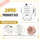 24 PCS Graduation Acrylic Inspirational Awards 2025 Appreciation Congrats Trophies Gift High School College Keepsake for Graduation Party Favors Decorations