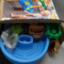 Step2 Tropical Rainforest Kids Water Tables, Outdoor Toddler Activity Table, Ages 1.5+ Years Old, 13 Piece Water Toy Accessories, Blue & Green