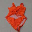 Sovoyontee Women's Sexy One Piece Swimsuits Cheeky Bikini Bathing Suit (Medium, Neon Orange)