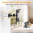 OHLPRO Tablet Wall Mount Holder, 360 Rotating iPad Wall Mount Holder with Drill Screw Base,Compatible with 4.7"-12.9" Devices Including iPad Pro, Mini, Air, Samsung, Kindle, Galaxy Tab