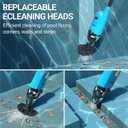 Pool Vacuum for Above Ground Pool, 18GPM Powerful Suction/87” Extension Pole/60Mins Runtime, Spot Fast Cleaning Cordless Handheld Pool Vacuum Cleaner for Spas Inground Above Ground Pool Vacuums