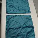 Velvet Decorative Throw Pillow Covers, Soft Square Cushion Case Home Decor for Living Room Couch Bed Sofa, Set of 2 Pack, Teal, 18x18 Inch