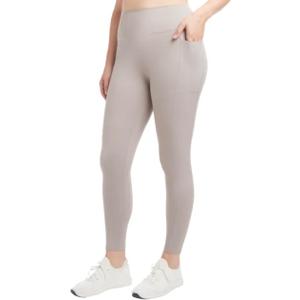 Women’s High-Waisted Seamless Yoga Leggings – Beige / Sandstone, Small 
