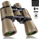 20x50 Binoculars for Adults with Smartphone Adapter - High Powered Binoculars for Bird Watching Hunting Hiking Concert Travel Theater with BAK4 Prism FMC Lens, Mud