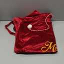 WILLBOND Christmas Burgundy Large Santa Drawstring Bags 36 x 30 Inch Jumbo Velvet Santa Bag Christmas Extra Large Gift Bags for Xmas Gift Stuffer Package Supplies