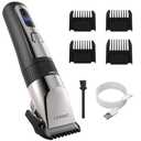 LVAINIT Hair Clippers for Men, Cordless LCD Rechargeable Hair Trimmer Beard Trimmer for Men, Men's Grooming Kit for Hair, Face, Beard, Professional Electric Barber Clippers