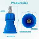 25 Pressure Washer Nozzle with Guard (Blue), 3.0 Orifice, Compatible with all Commercial Grade 1/4 Quick Mount Ports (1-PC)