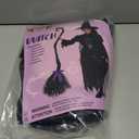 Spooktacular Creations Girls Black Witch Costume, Kids Halloween Outfit with Broom, Toddler Witch Dress for Halloween Parties (Black, M)