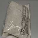 DriftAway Pinch Pleat Valance for Kitchen Window Linen Textured Valance for Living Room Farmhouse Semi Sheer Linen Curtain Valance Window Treatment Back Tabs 50 Inches by 16 Inches Light Linen